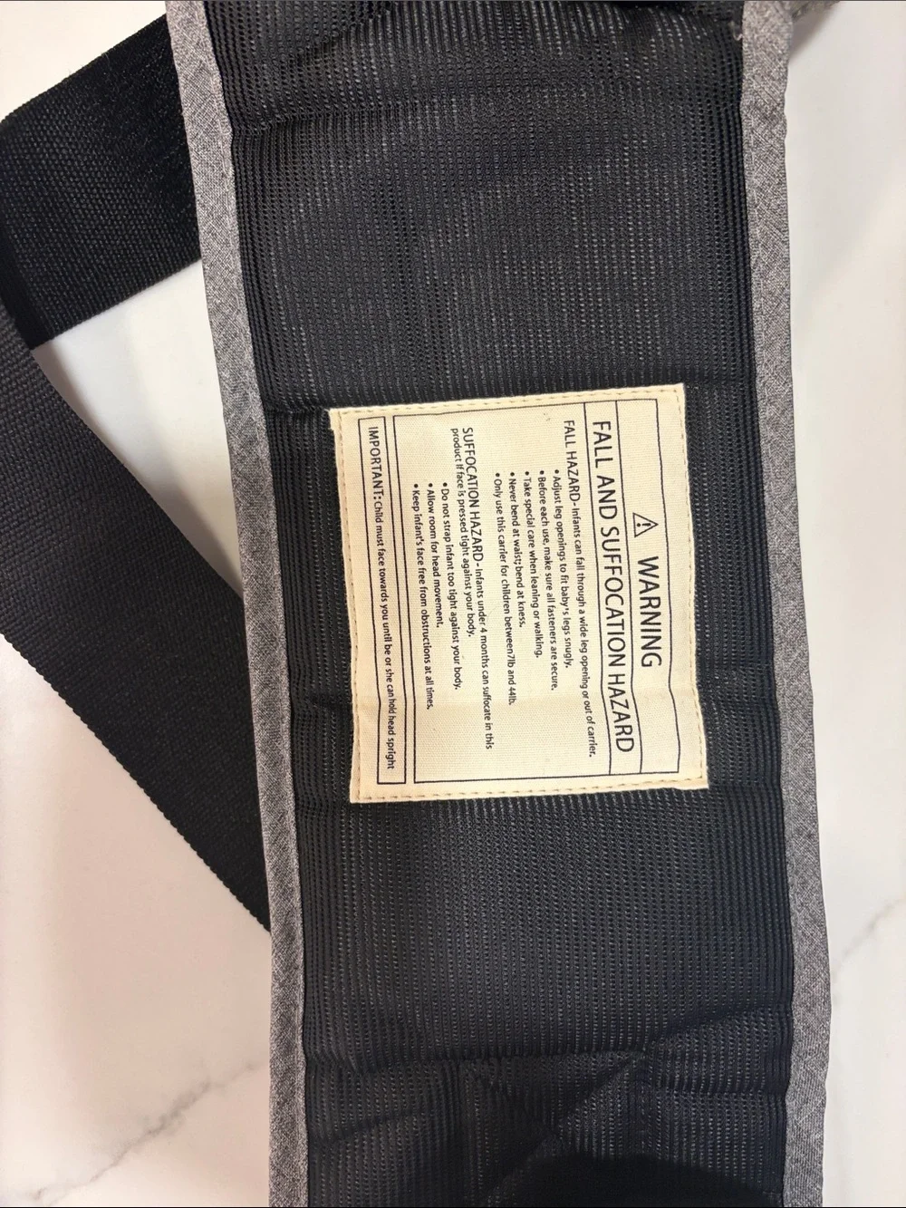 Gray baby belt hip Carrier